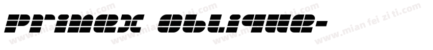 Primex Oblique字体转换